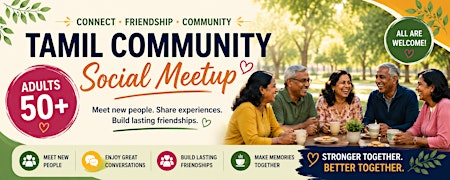 Tamil Friendship & Community Gathering (50+)